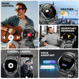 EIGIIS KE6 Smart Watch – 1.43” AMOLED Sports Watch for Men with Bluetooth Call, Health Monitoring & IP68 Waterproof Design