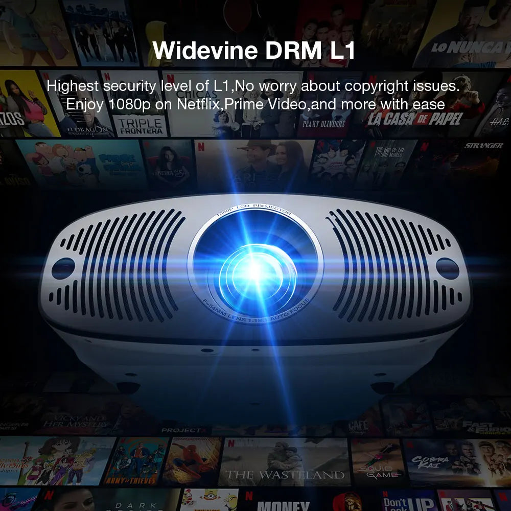 V11 Vision Projector (Blitzwolf BW‑V11) – Google TV, Fully Sealed Optical Engine, 1080p with 4K Support & 1100 ANSI Lumens