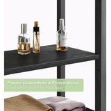 4-Tier Over-the-Toilet Storage Rack – Freestanding Bathroom Organizer with Adjustable Shelves & Basket