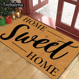 “Home Sweet Home” Welcome Door Mat – Indoor/Outdoor Entryway Rug (Non-Slip, Easy-Clean)