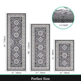 3PCS Kitchen Rug Set – Washable Non-Slip Mats for Kitchen, Hallway & Laundry Room, Holiday Décor