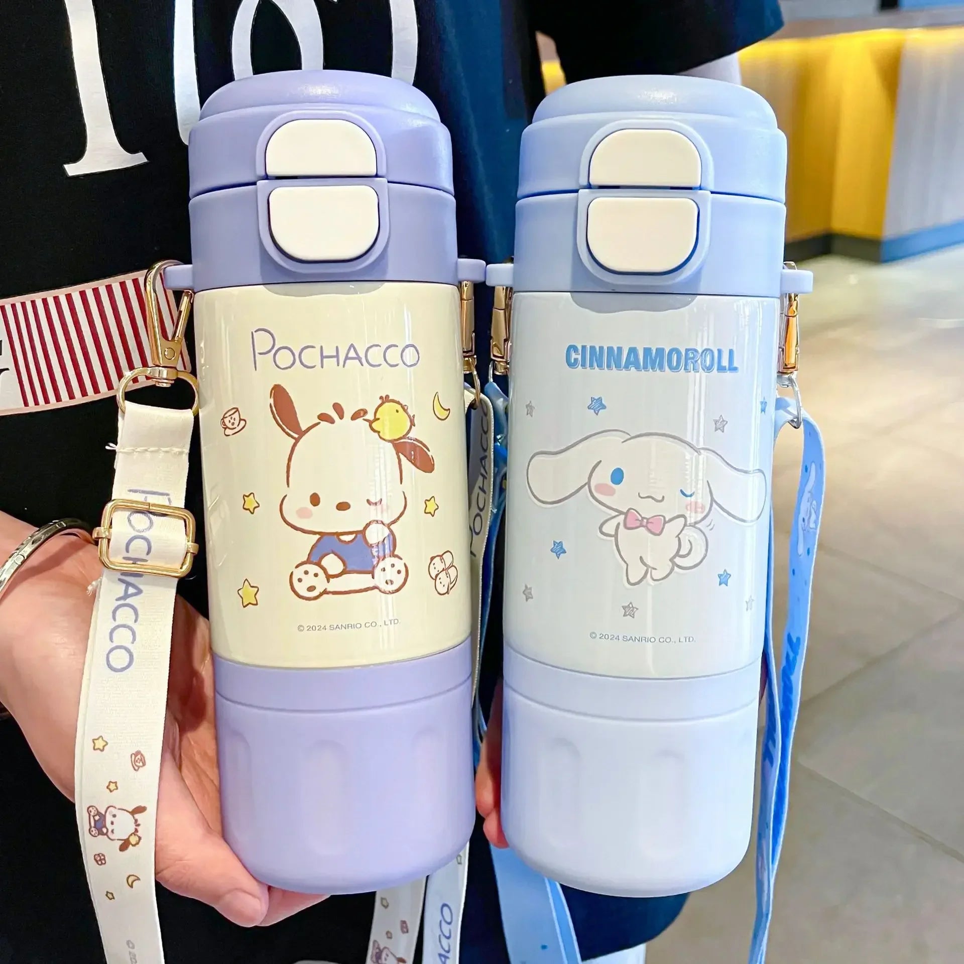 480ml Sanrio Stainless Steel Insulated Water Bottle – Hello Kitty, Kuromi, Cinnamoroll & My Melody