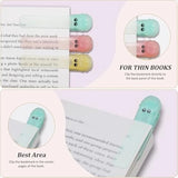 3-Piece Silicone Automatic Bookmark Set – Cute Alligator Clip Designs, Stay-in-Place Markers for Reading & Study