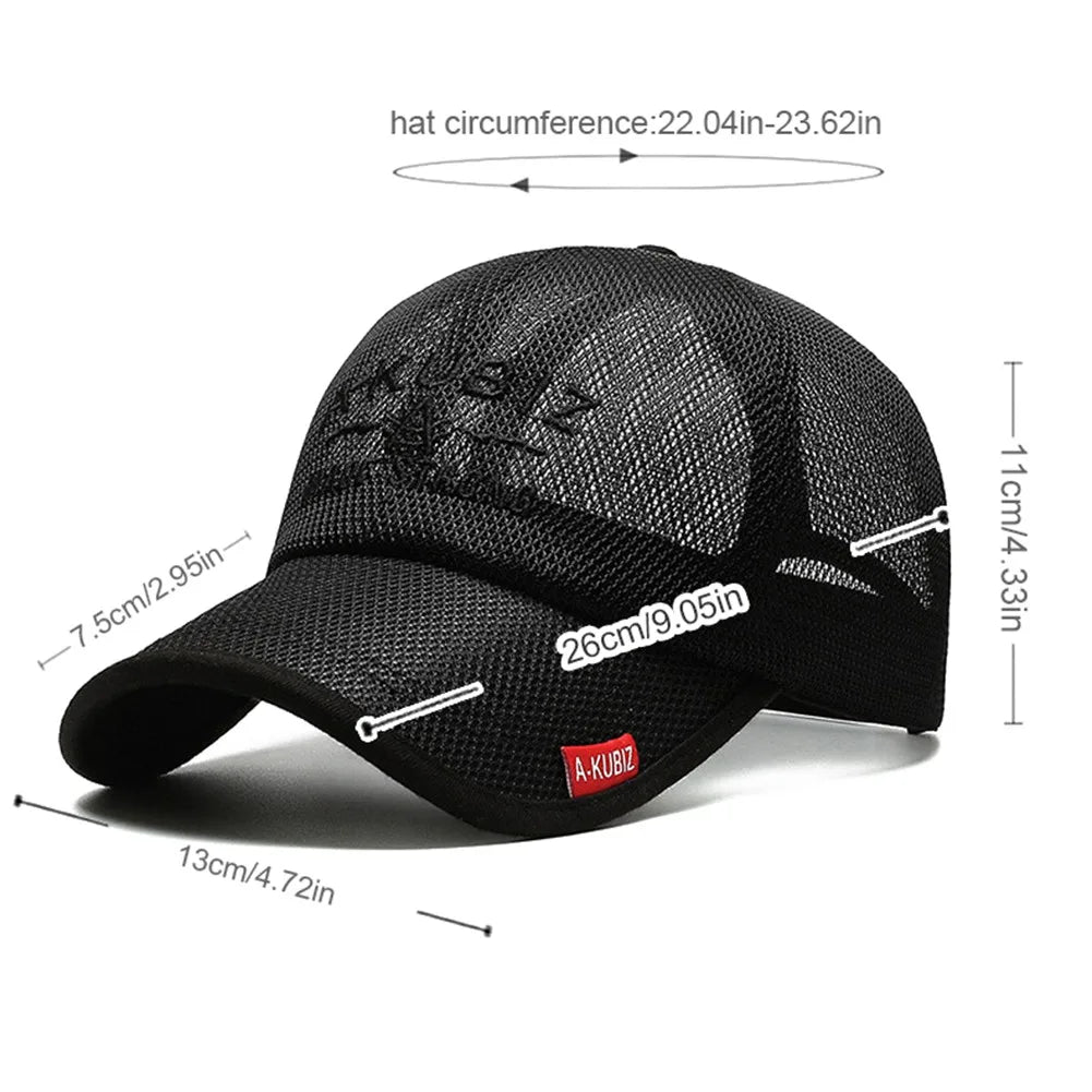 Summer Mesh Baseball Cap – Unisex Trucker Hat for Outdoor Sports, Running & Casual Wear 🧢✨