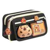 9-Layer Kawaii Zipper Pencil Case – Large Capacity Capybara & Animal-Shape Multi-Tier Stationery Pouch for Kids
