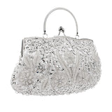 Women’s Beaded Evening Party Clutch – Exquisite Embroidered Mini Tote Wallet Handbag for Weddings & Special Occasions