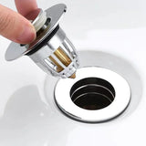 Pop-Up Basin Drain Filter Plug Stopper – Hair-Catcher & Strainer for Sink & Bathtub