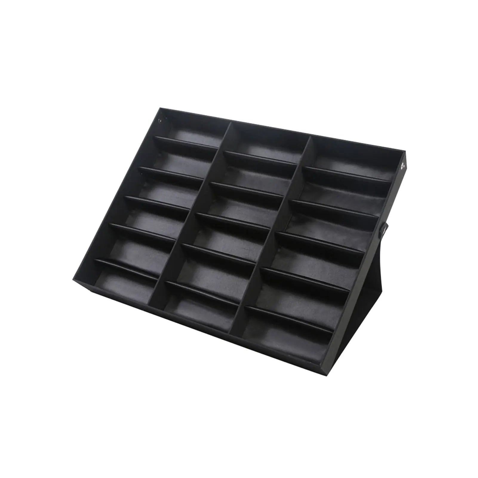 18-Slot Glasses Display Stand – Tilted Eyewear Organizer Box & Sunglasses Storage Tray for Eyeglass Collection