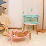 Petide Cat Mesh Hammock – Breathable Indoor Cat Bed with Cushion, Space-Saving Hanging Design for Comfortable Lounging