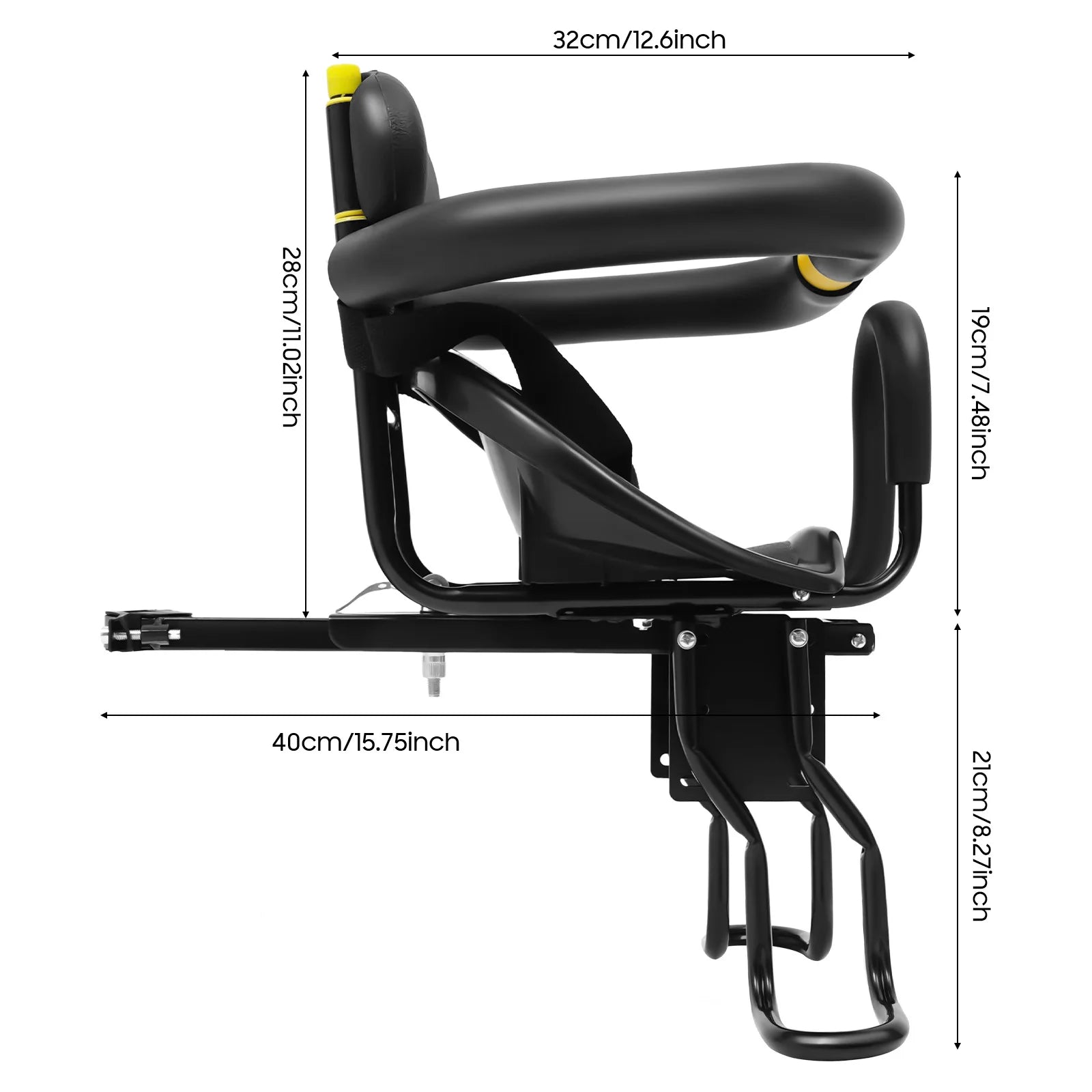 Portable Front Mount Bike Child Seat 🚲 – Safe & Adjustable Baby Bicycle Seat for Ages 8 Months–6 Years