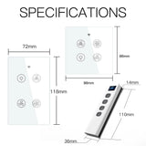 WiFi + RF Smart Ceiling Fan Light – 2/3-Way Control with Tuya App, RF Remote & Alexa/Google Compatibility 💡🌬️