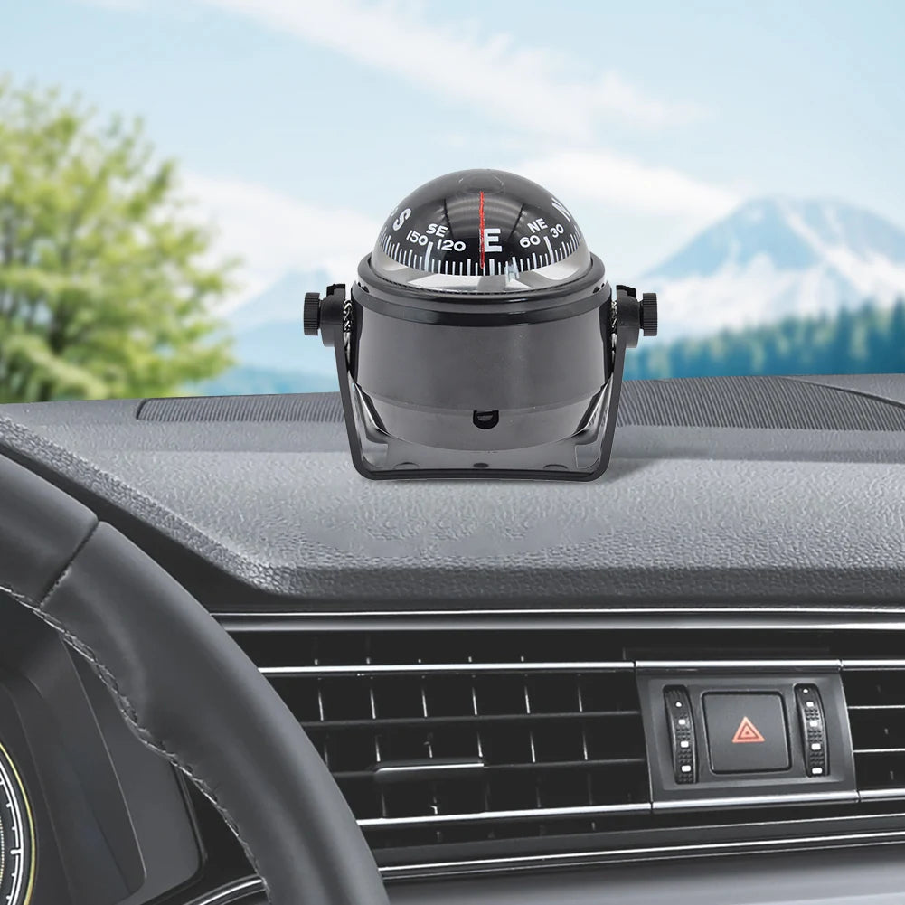 Ball-Shaped Marine Boat Compass – 360° Pivoting Navigation Guide with Dial for Sea Travel 🚤🧭