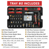 “599-Piece Home Tool Set Kit – Rolling Tool Box with 21V Max Cordless Drill & Mechanic Tools for Auto Repair & DIY”