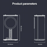 K07 Transparent Bluetooth Speaker – Mecha-Style TWS Stereo Speaker with 3 LED Light Modes & Hands-Free Calling