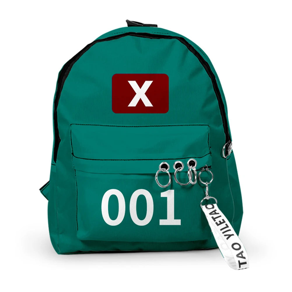 Unisex Printed School Backpack – Large Capacity Student Daypack for Daily Use, Outdoor Activities & Casual Travel