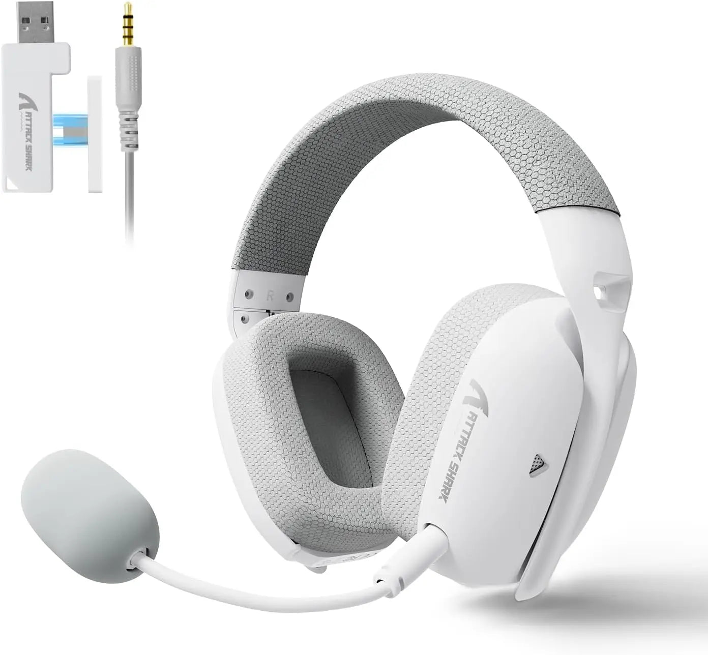 Mambasnake Attack Shark L80 Pro Gaming Headset – Lightweight Over-Ear Stereo Headphones with Mic for PC, PS5, Xbox & Laptops