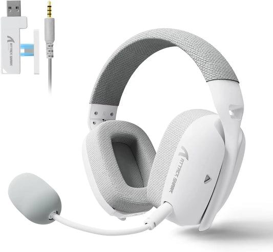 Mambasnake Attack Shark L80 Pro Gaming Headset – Lightweight Over-Ear Stereo Headphones with Mic for PC, PS5, Xbox & Laptops