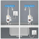 3000 W Instant-Heat Mixer Tap – Electric Hot & Cold Water Faucet with LCD Display & 360° Swivel