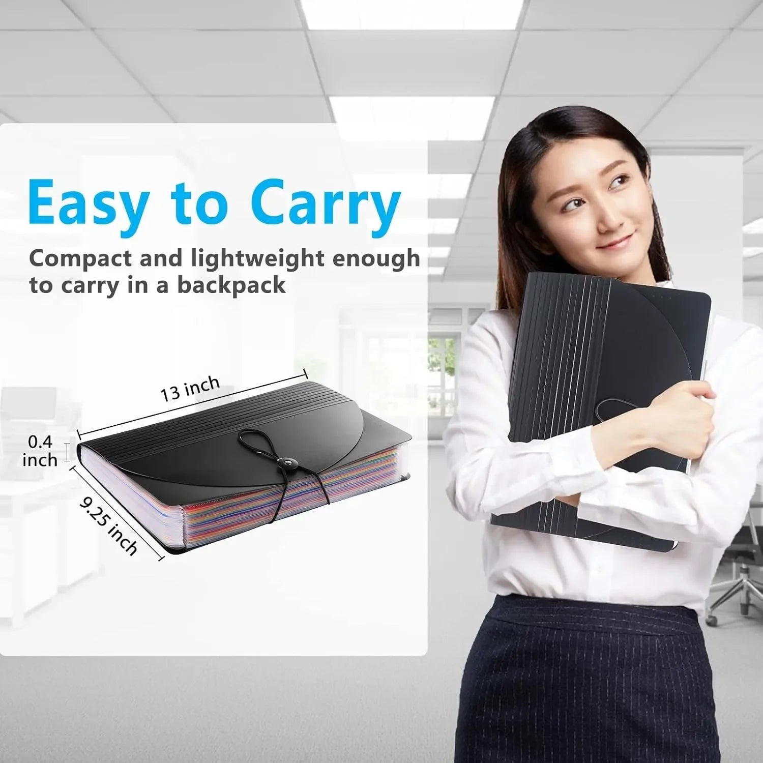 12-Pocket Expandable File Organizer – Portable Monthly Bill, Tax & Receipt Folder 📂