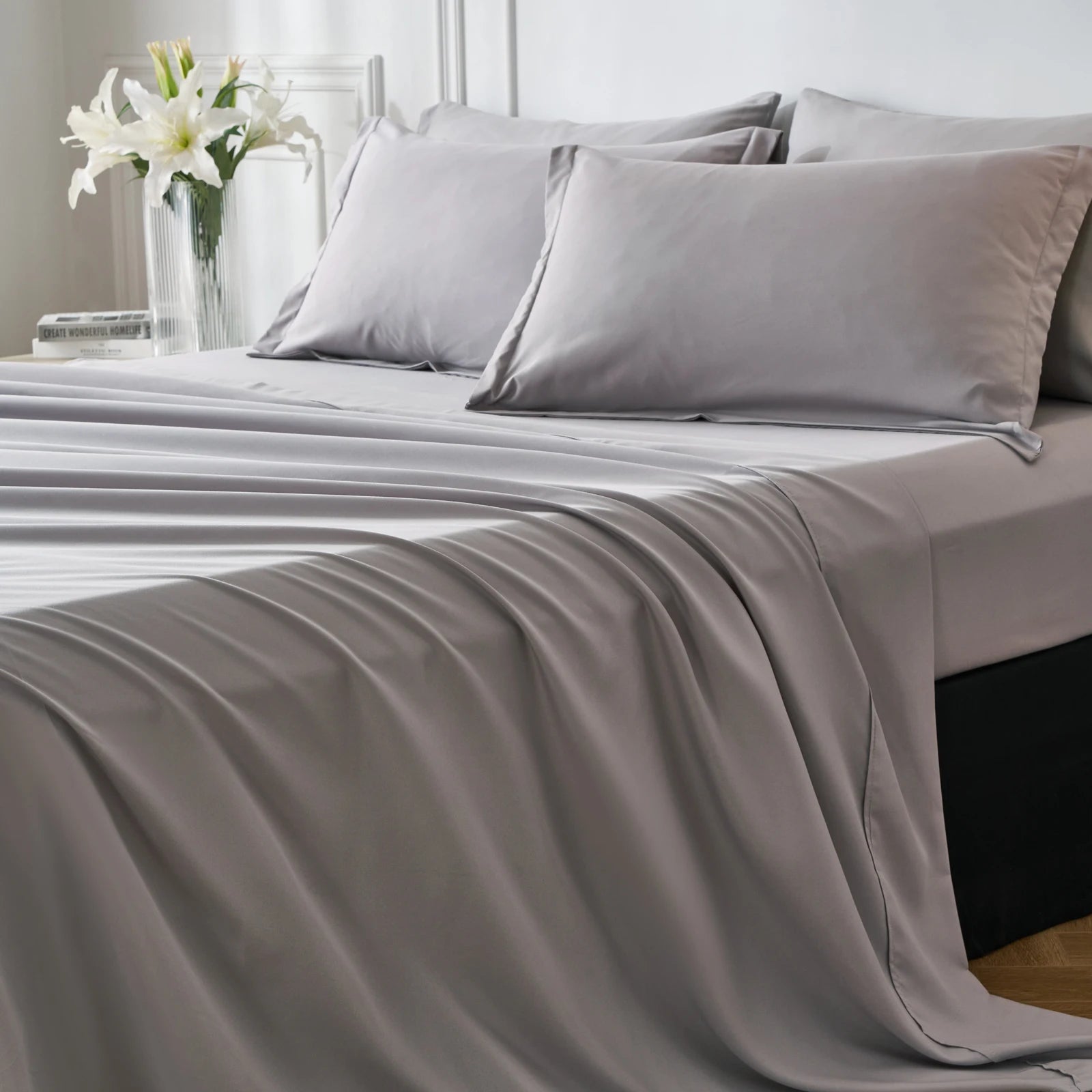7-Piece Queen/King Medium-Firm Down Alternative Comforter Set – All-Season Cozy Bedding Ensemble