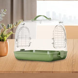 Travel Bird Cage & Portable Bird Carrier Backpack – Clear Transparent Backpack with Perch & Ventilation for Cockatiel, Parrot & Small Birds