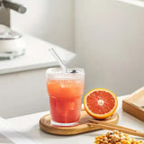 “12oz Iced Coffee Cups with Lids & Straws – 6-Pack Reusable Non-Fragile Drinking Cups for Iced Coffee, Tea & Juice”