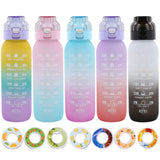 1000ml Fruit Flavor Water Bottle with 7 Aroma Rods – Large Capacity Scented Hydration for Outdoor & Travel
