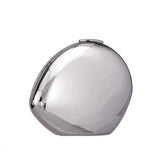Mirrored Shell-Shaped Women’s Shoulder & Clutch Bag – Metallic Chain Strap Evening Purse for Parties & Banquets