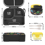 Toddler Leak-Proof Bento Lunch Box & Insulated Hot Food Jar with Lunch Bag – Kids School & Travel Meal Set