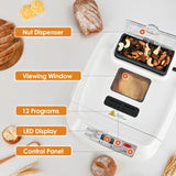 Kitchen in the Box 2LB Bread Machine – 12 Presets, Auto Fruit & Nut Dispenser, Gluten-Free Bread Maker