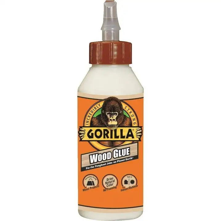 Gorilla Wood Glue – 18 oz Heavy-Duty Interior Wood Adhesive (White/Cream Finish)