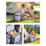 Insulated Picnic Backpack for Four — Beach & Outdoor Meal Carrier with Cooler Compartment