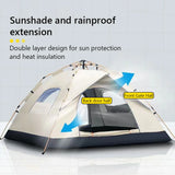 Automatic Quick-Opening Camping Tent – 2 Doors, 2 Windows, Waterproof Shelter for Outdoor Travel ⛺🌞