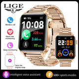 LIGE 1.85” HD Smart Watch for Women – Bluetooth Call, Fitness & Health Monitor Bracelet, Elegant Ladies Smartwatch