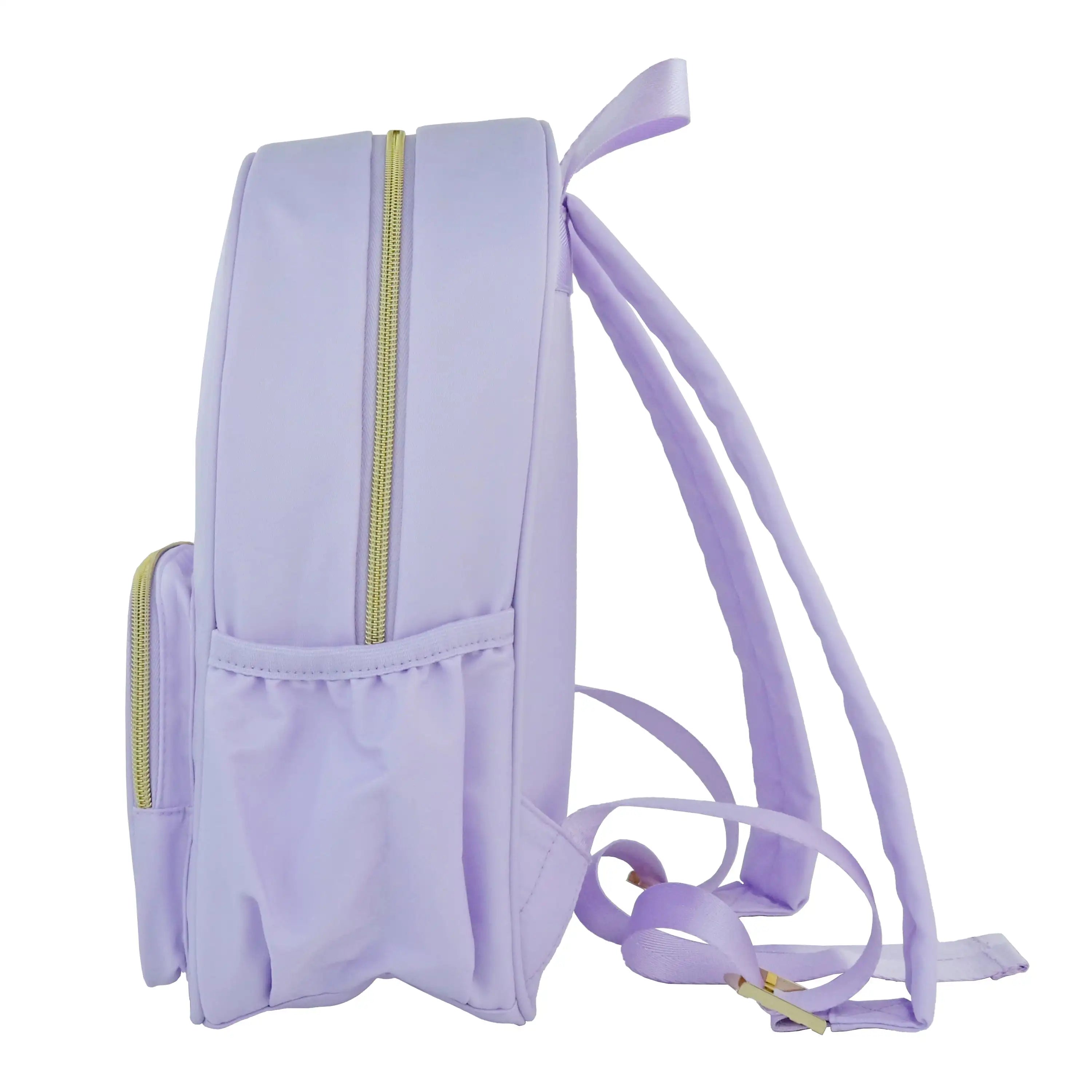Customizable Purple Nylon Backpack – Travel & School Book Bag for Crafts, DIY & Everyday Use