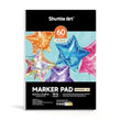 Shuttle Art A4 160 gsm Marker Pad – 11.69×8.27″ Smooth Bleedproof Drawing Paper (60 S