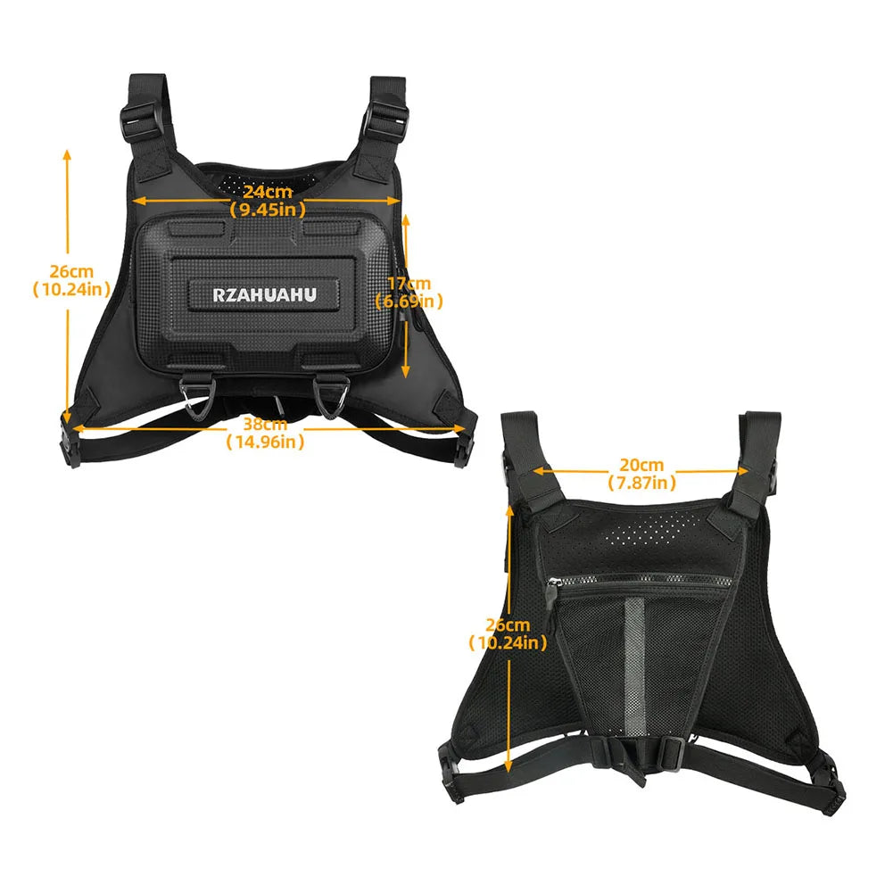 Sports Chest Bag – Large-Capacity Tactical Fanny Pack | Adjustable Breathable Chest Pouch for Workouts & Outdoor Exercise