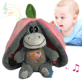 Breathing Stuffed Animal Baby Soother – Realistic Donkey Plush Comfort Doll with Breathing Motion, Soft Toy & Birthday Gift for Kids