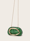 2025 Fashion Luxury Women’s Evening Clutch – Bride Metal Wedding Purse & Party Crossbody Box Handbag with Day Closure