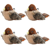 Interactive Flapping Bird Cat Toy – Plush Chirping Bird with Wings, Motion-Sensitive Fun for Indoor Cats