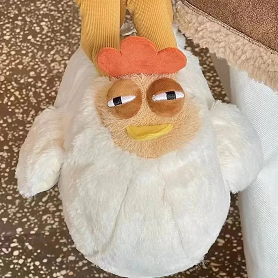 Funny Chick Plush Bag – Hen-Shape Tote & Shoulder Bag for Women