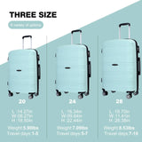 Travelhouse 3-Piece Hardshell Luggage Set – Spinner Wheels, TSA Lock, Lightweight Travel Trio