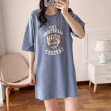 Women’s Cotton Maternity Dress – Loose Summer Pregnancy Outfit with Nursing Access, Casual Breastfeeding Clothes