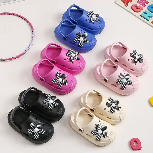 Lightweight Flower-Hole Summer Garden Slippers for Kids – Boys & Girls