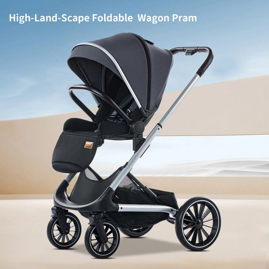 Standard Reversible Foldable Newborn Stroller with Bassinet Mode – Luxury Baby Carriage for Baby & Toddler