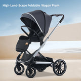 Standard Reversible Foldable Newborn Stroller with Bassinet Mode – Luxury Baby Carriage for Baby & Toddler
