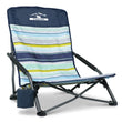 Tisetrail Portable Beach Chair – Low-Back Sling Folding Chair with Cup Holder for Adults (Lightweight, Indoor/Outdoor, Camping/Travel)