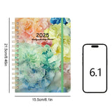 2025 A5 Diary Planner – Spiral-Bound Weekly & Monthly Organizer with Tabs for Office & School 📘