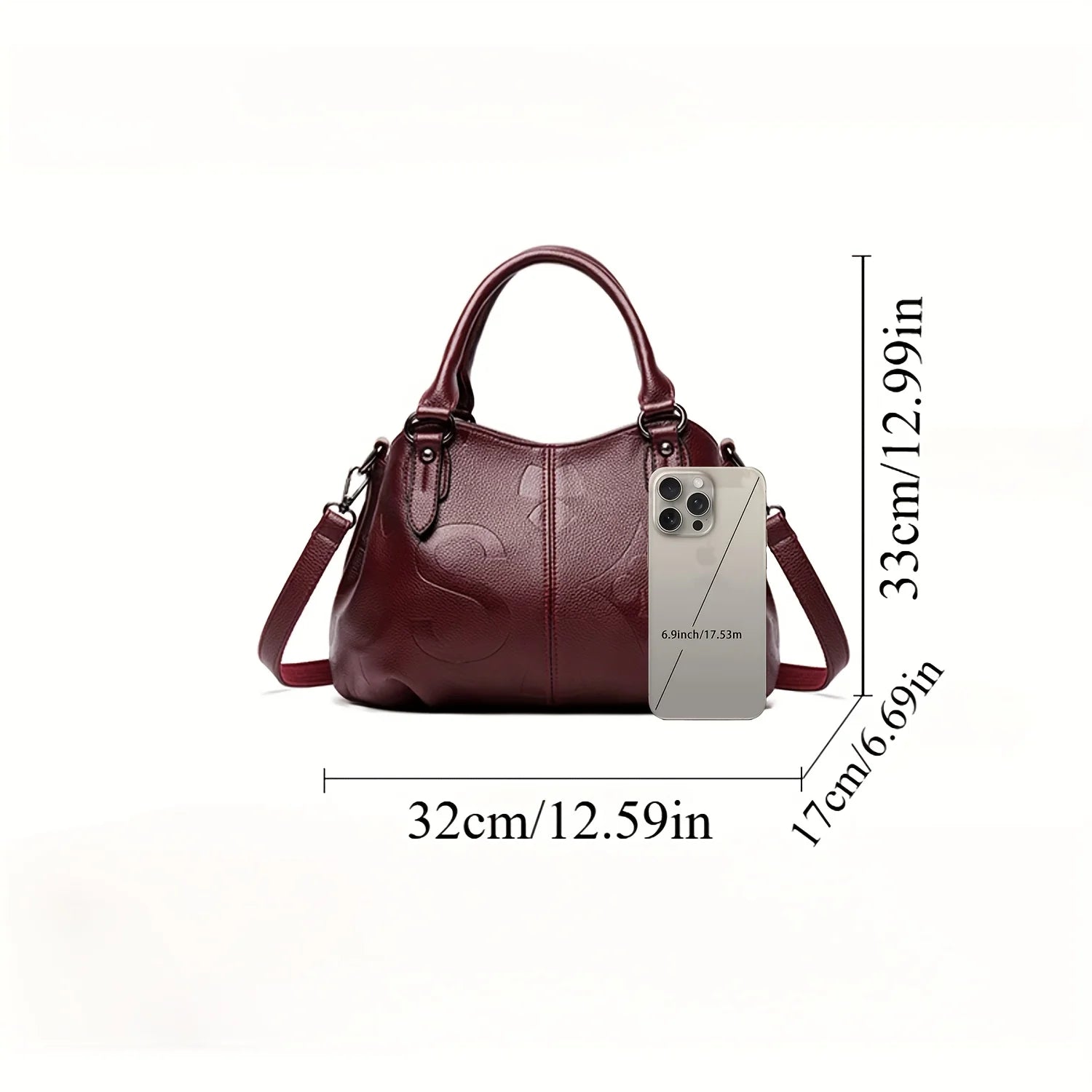 2025 women’s fashion crossbody tote bag – large-capacity commuter handbag for work, shopping & daily use, elegant shoulder purse