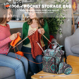 Thread & Yarn Storage Backpack — Large-Capacity Crochet Organizer Bag for Sewing & Craft Supplies